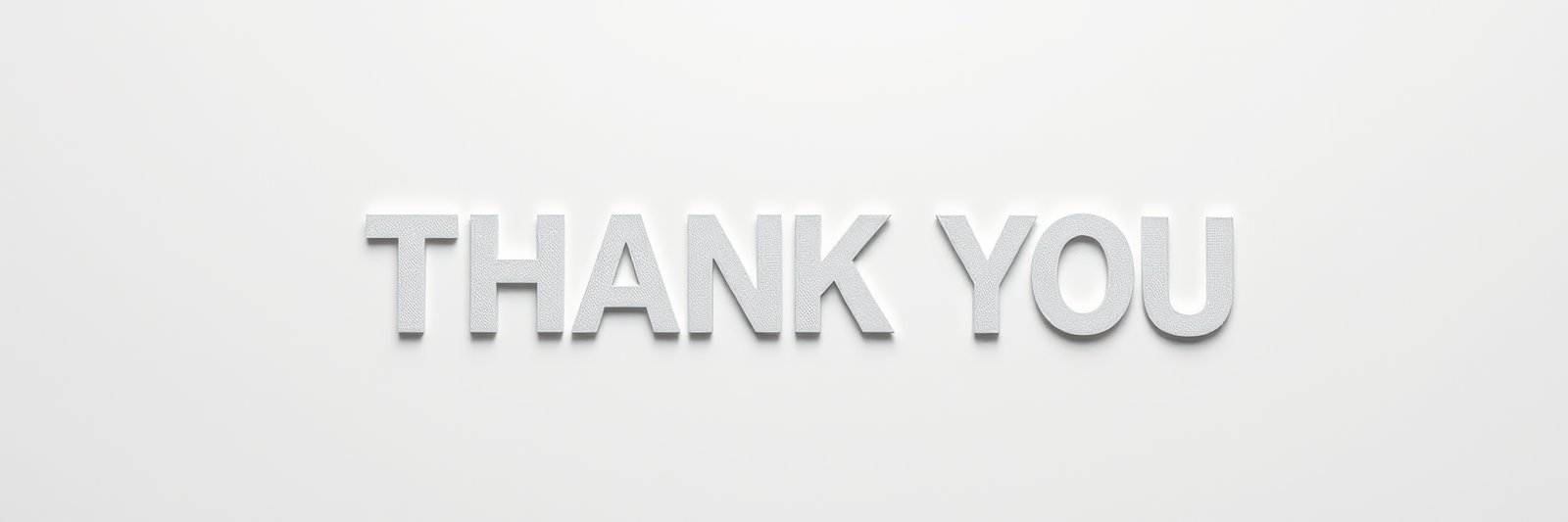 Gratitude expressed through beautifully designed letters in a minimalist style